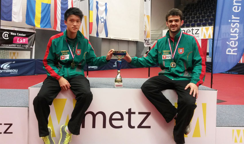 Diogo Chen e Jorge Costa conquistam Ouro no Open de França
