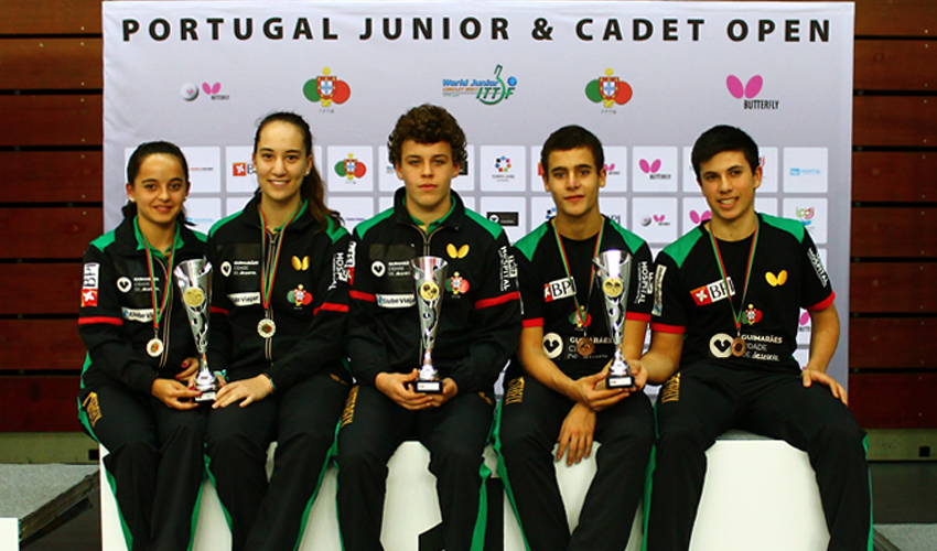 Três medalhas no Open de Portugal de Jovens