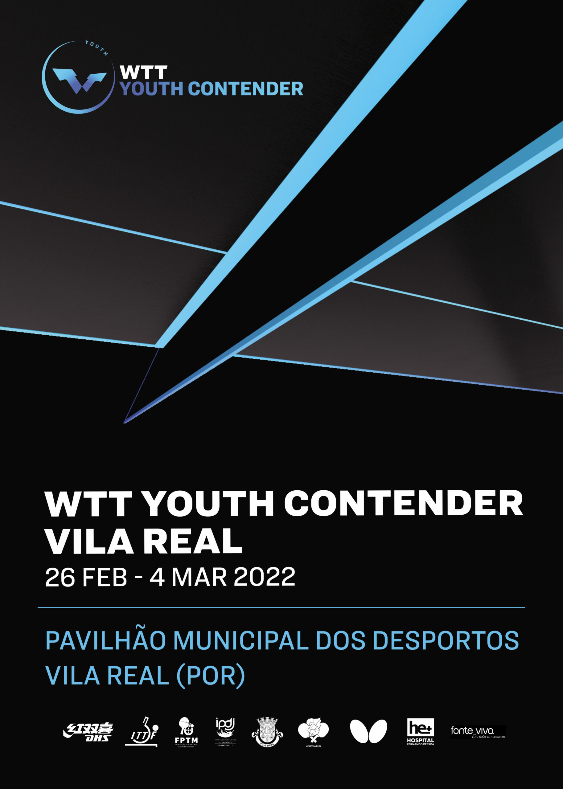 Competição masculina vai começar no WTT Youth Contender Vila Real