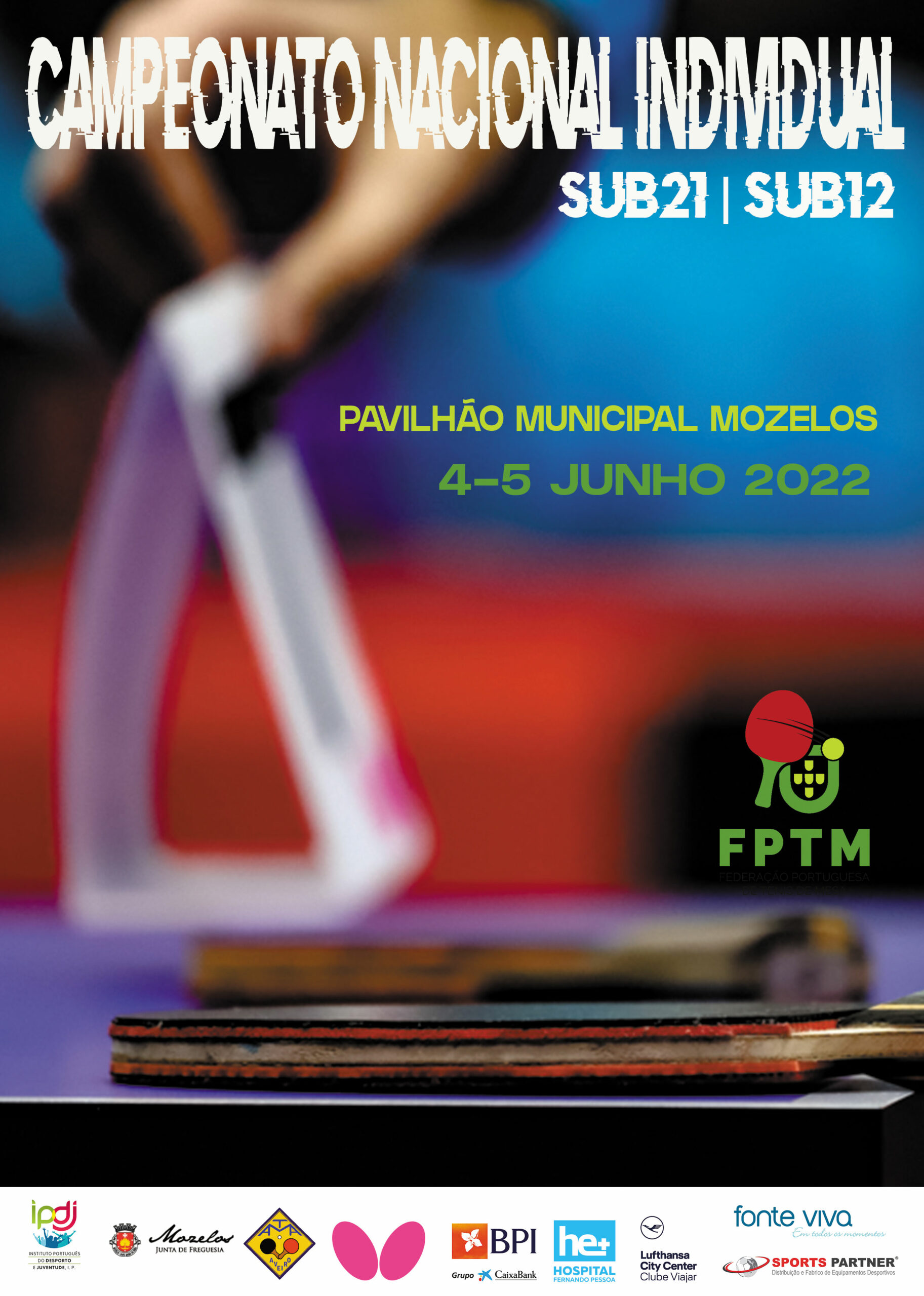 Campeonato Nacional Individual de sub21 e sub12 com 136 atletas