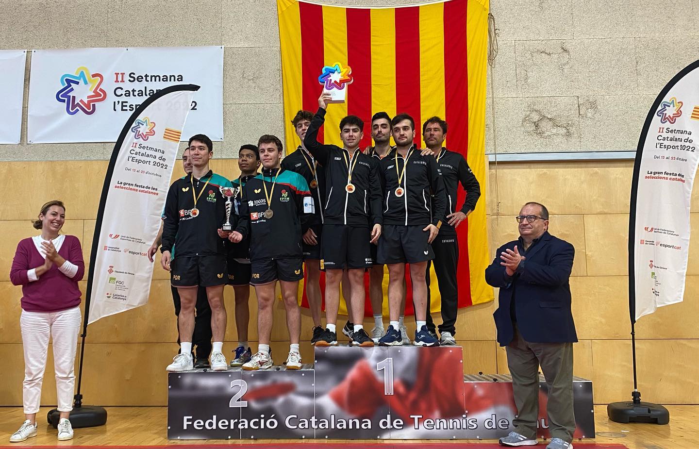 Seleção masculina jogou na Catalunha
