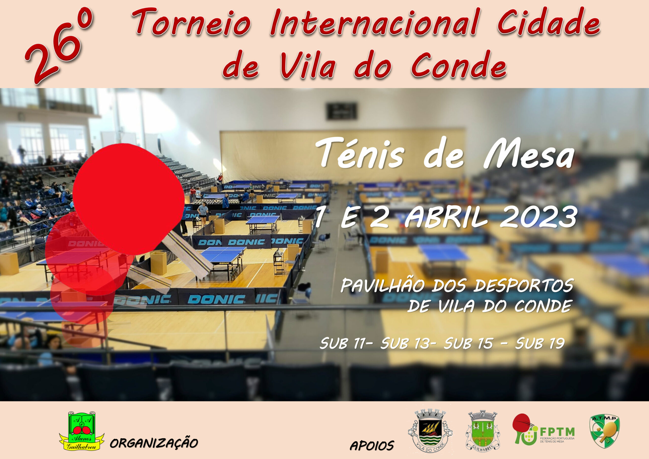 Inscrições para o XXVI Torneio Internacional Cidade de Vila do Conde