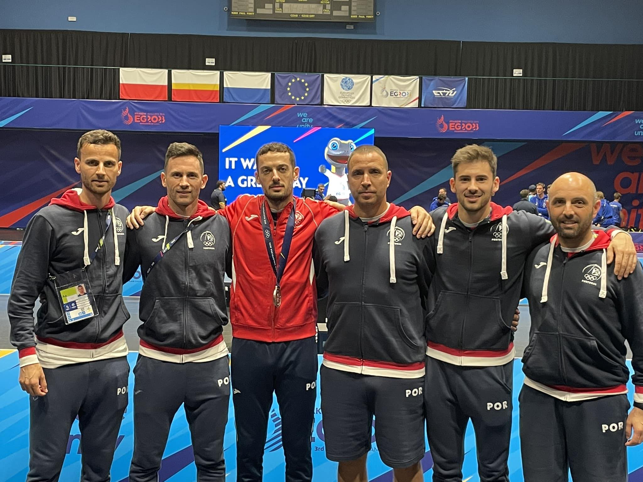 Seleção masculina qualificada para as meias-finais dos Jogos Europeus