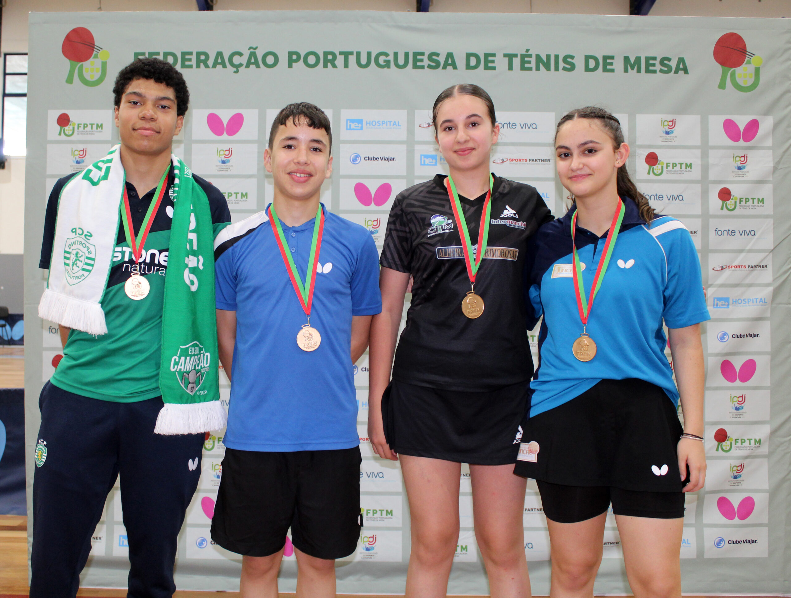 Campeões nacionais de sub13 e sub21