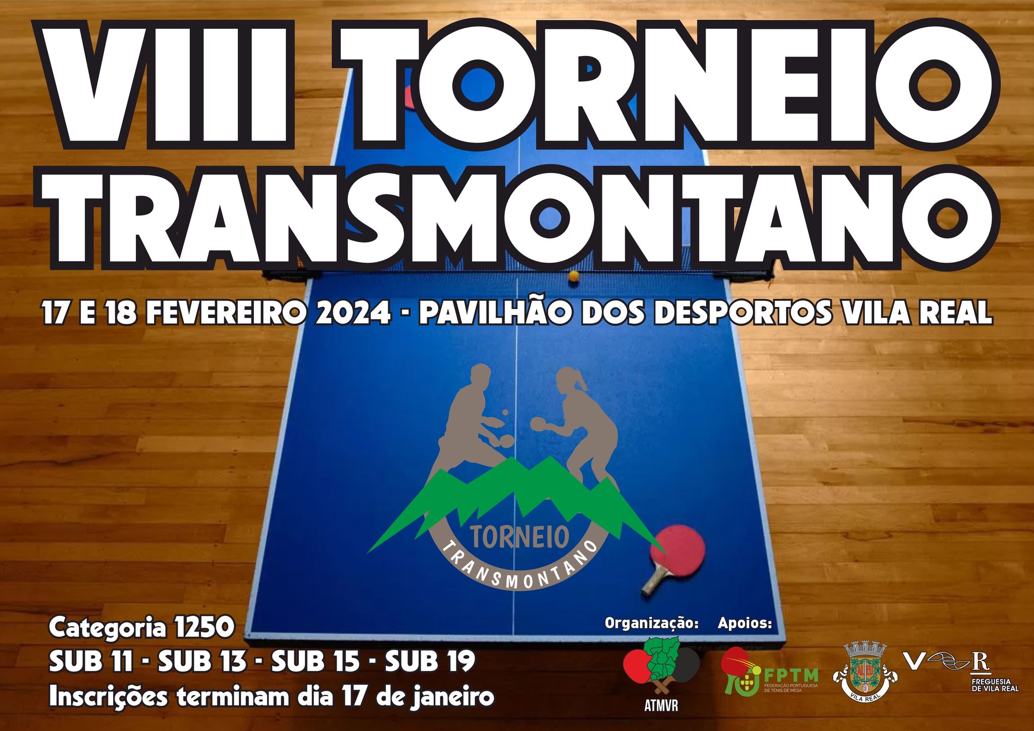 VIII Torneio Transmontano em fevereiro