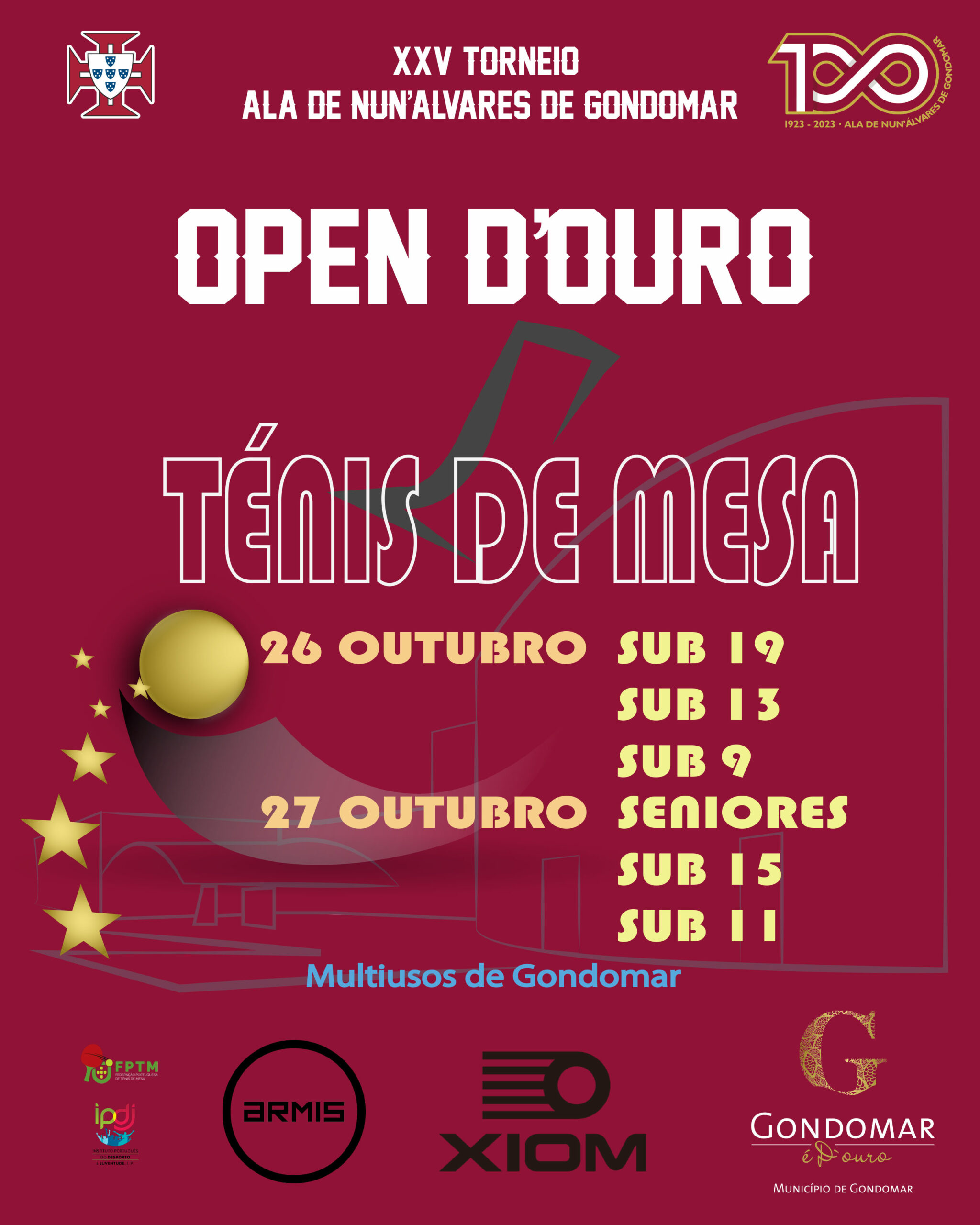 Ala de Nun’ Álvares de Gondomar organiza Open D’Ouro